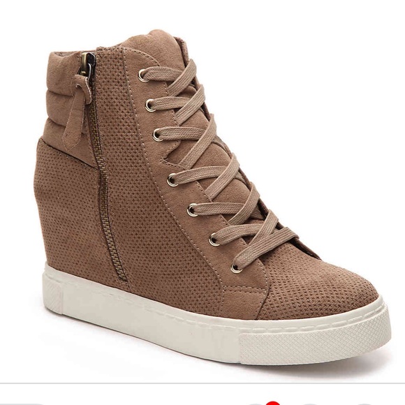 steve madden wedge high top sneakers